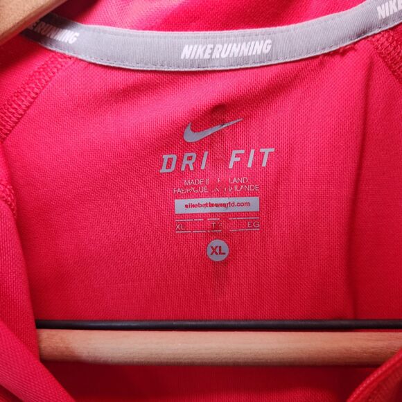 nike Girl's sports dri-fit coral p zip-up high neck top Xl urban fitness style - Picture 12 of 13